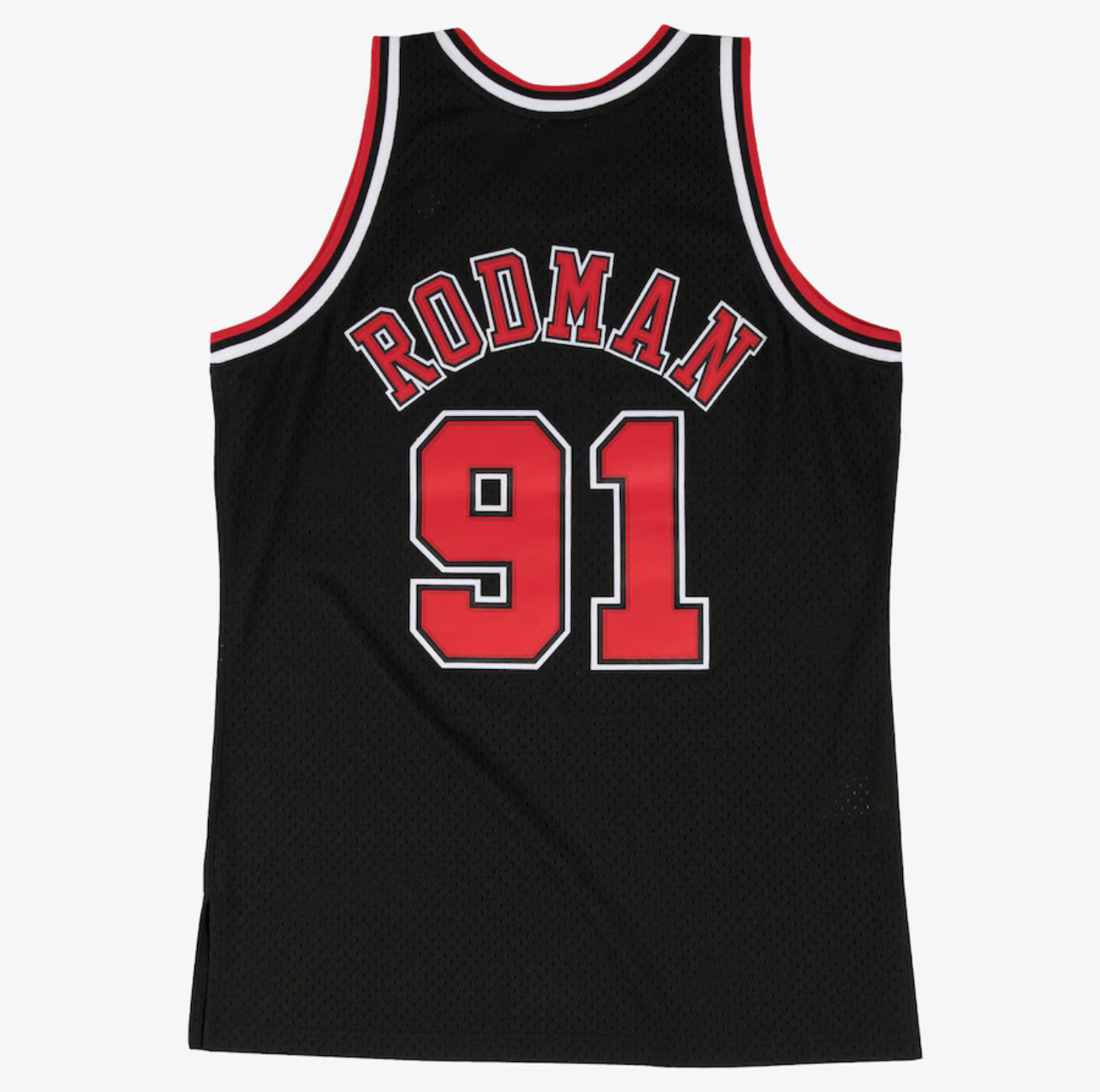 Men's Dennis Rodman Black Chicago Bulls 1997/98 Hardwood Classics Swingman Player Jersey