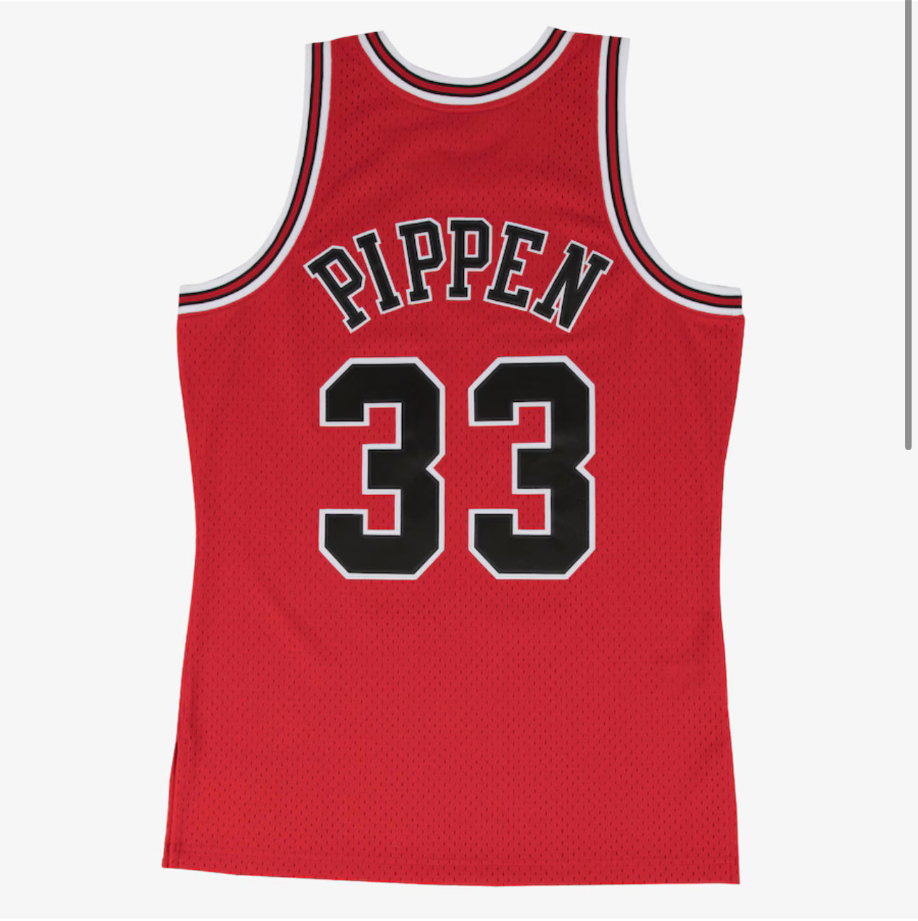 Men's Scottie Pippen Red Chicago Bulls 1997/98 Hardwood Classics Swingman Player Jersey