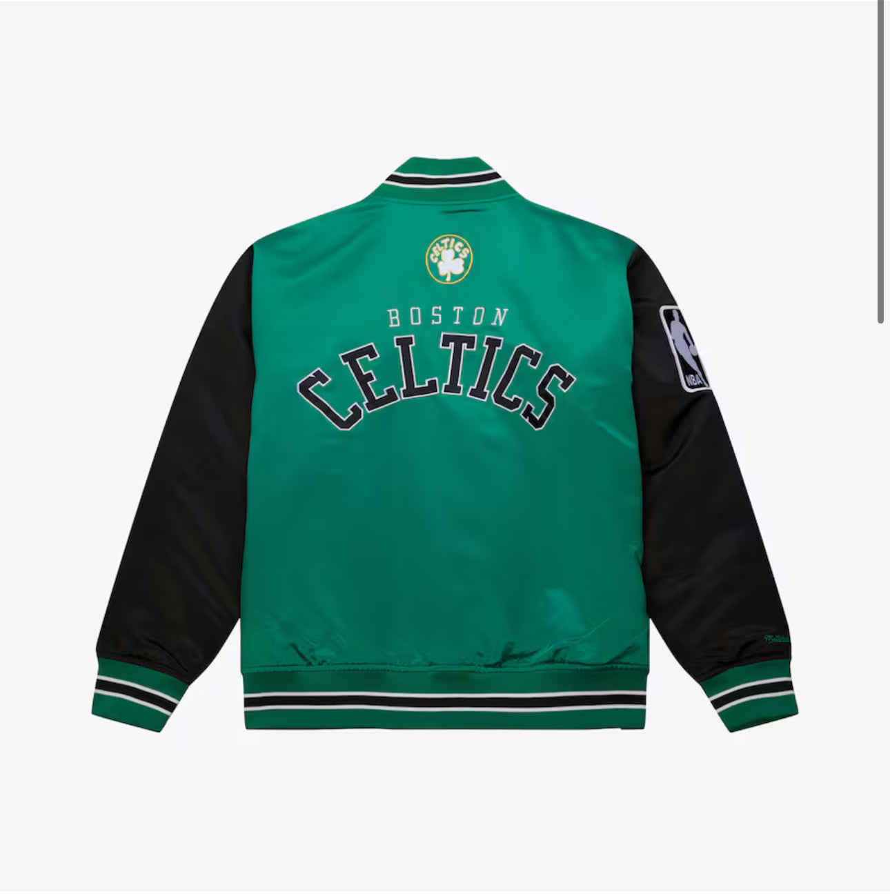 Men's Kelly Green Boston Celtics Primetime Vintage Satin Full-Snap Jacket