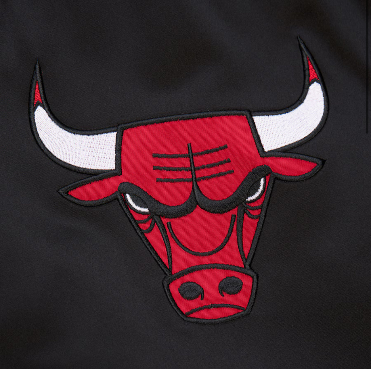 Men's Black Chicago Bulls Primetime Vintage Satin Full-Snap Jacket