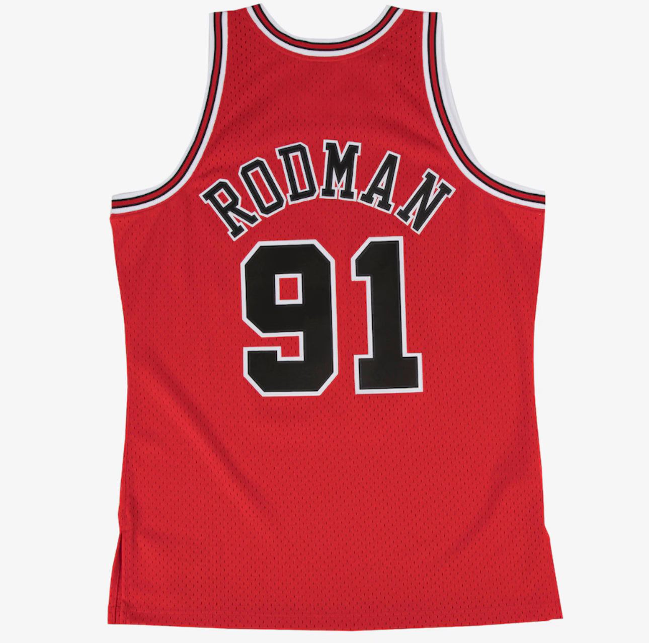 Men's Dennis Rodman Red Chicago Bulls 1997/98 Hardwood Classics Swingman Player Jersey