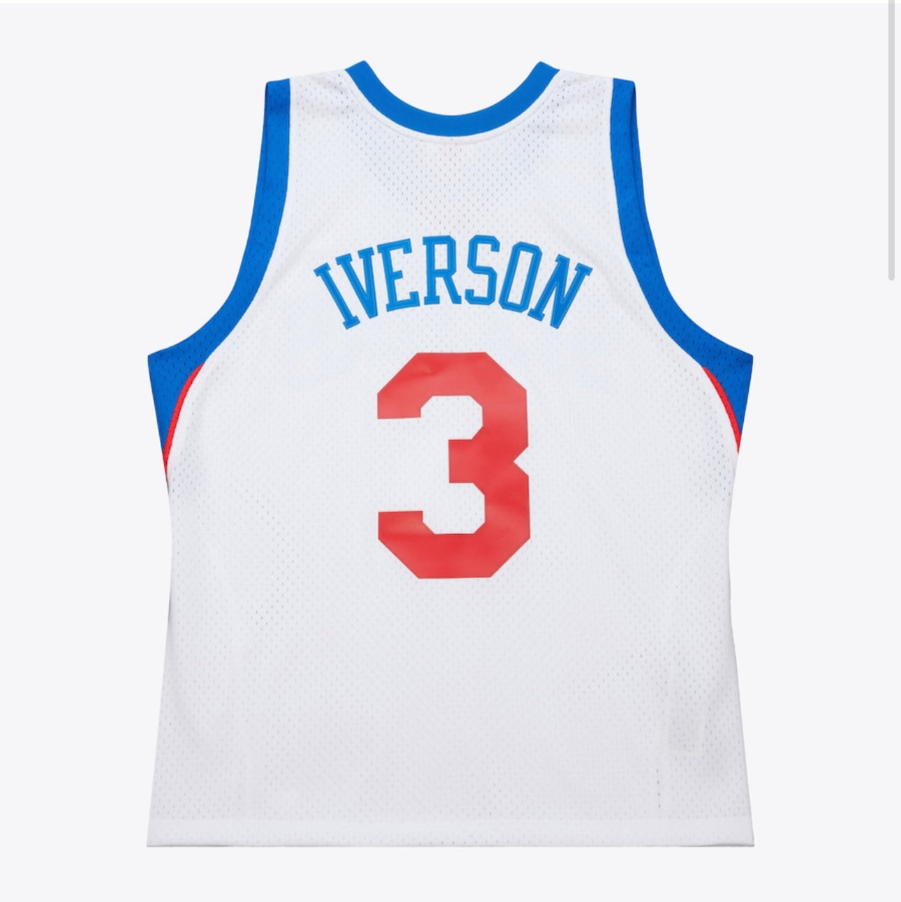 Men's Allen Iverson White Philadelphia 76ers 2009/10 Swingman Jersey