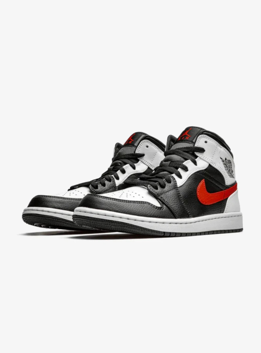Air Jordan 1 Mid Black Chile Red White