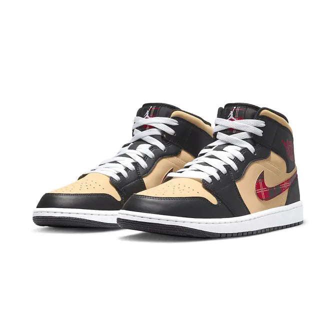 Jordan 1 Mid Tartan Swoosh