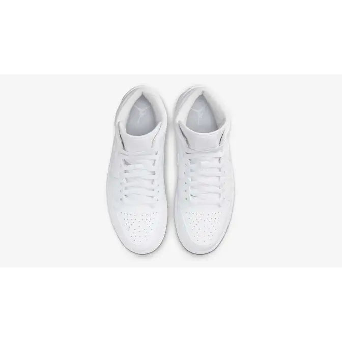 Jordan 1 Mid Triple White