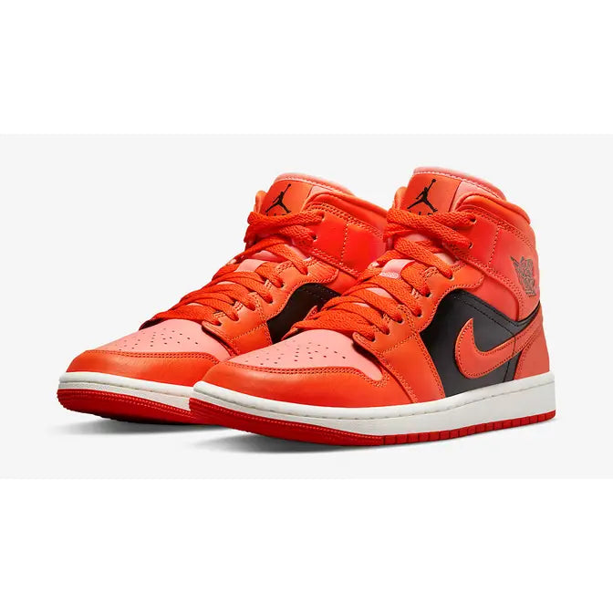 Jordan 1 Mid Orange Black