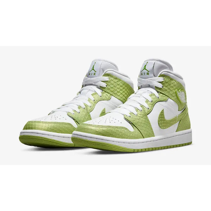 Jordan 1 Mid Green Python