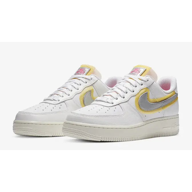 Nike Air Force 1 Low '07 LX White Metallic Silver Gold (Women's)