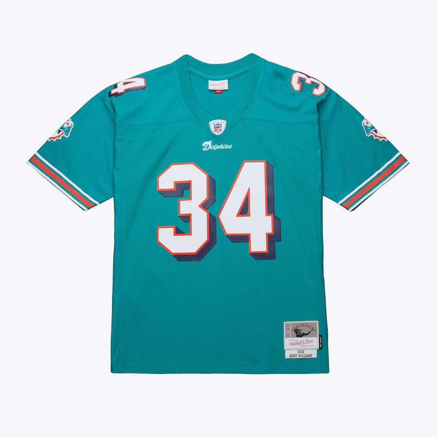 Men's Ricky Williams Aqua Miami Dolphins 2002 Legacy Jersey