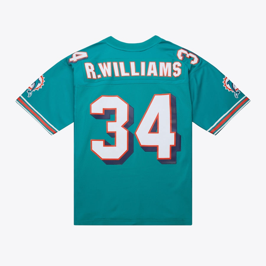 Men's Ricky Williams Aqua Miami Dolphins 2002 Legacy Jersey