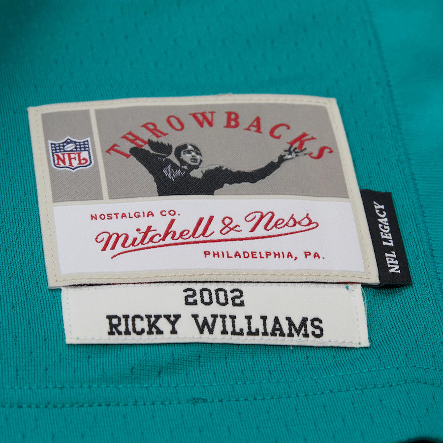 Men's Ricky Williams Aqua Miami Dolphins 2002 Legacy Jersey