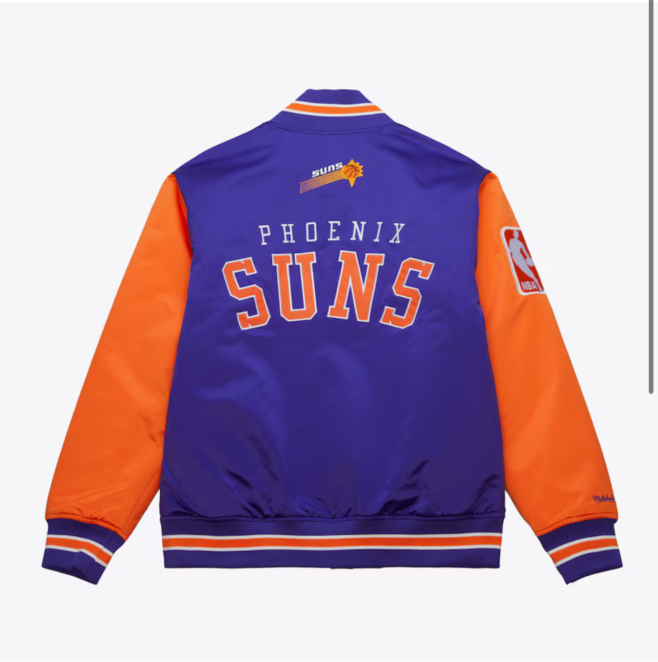 Men's Purple Phoenix Suns Primetime Vintage Satin Full-Snap Jacket