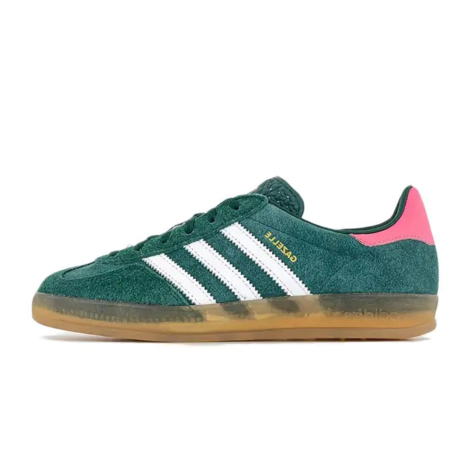 Adidas Gazelle Indoor Collegiate Green Lucid Pink (Women's)