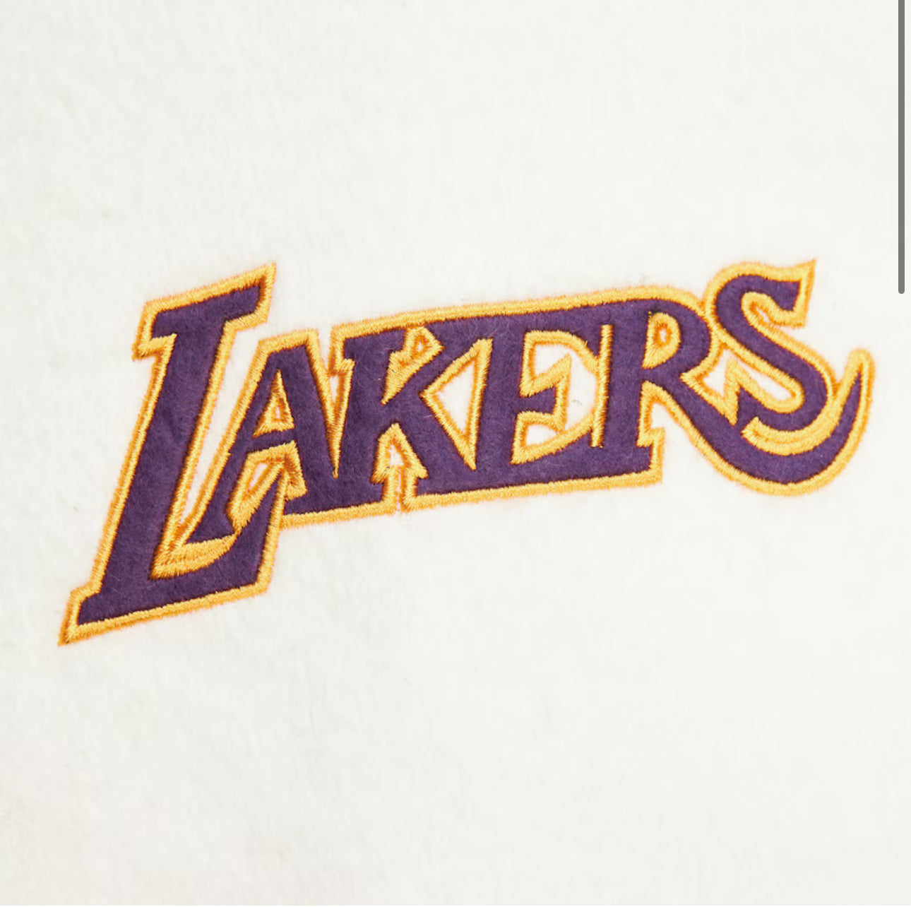 Men's Black Los Angeles Lakers Team History Vintage Logo Full-Snap Varsity Jacket