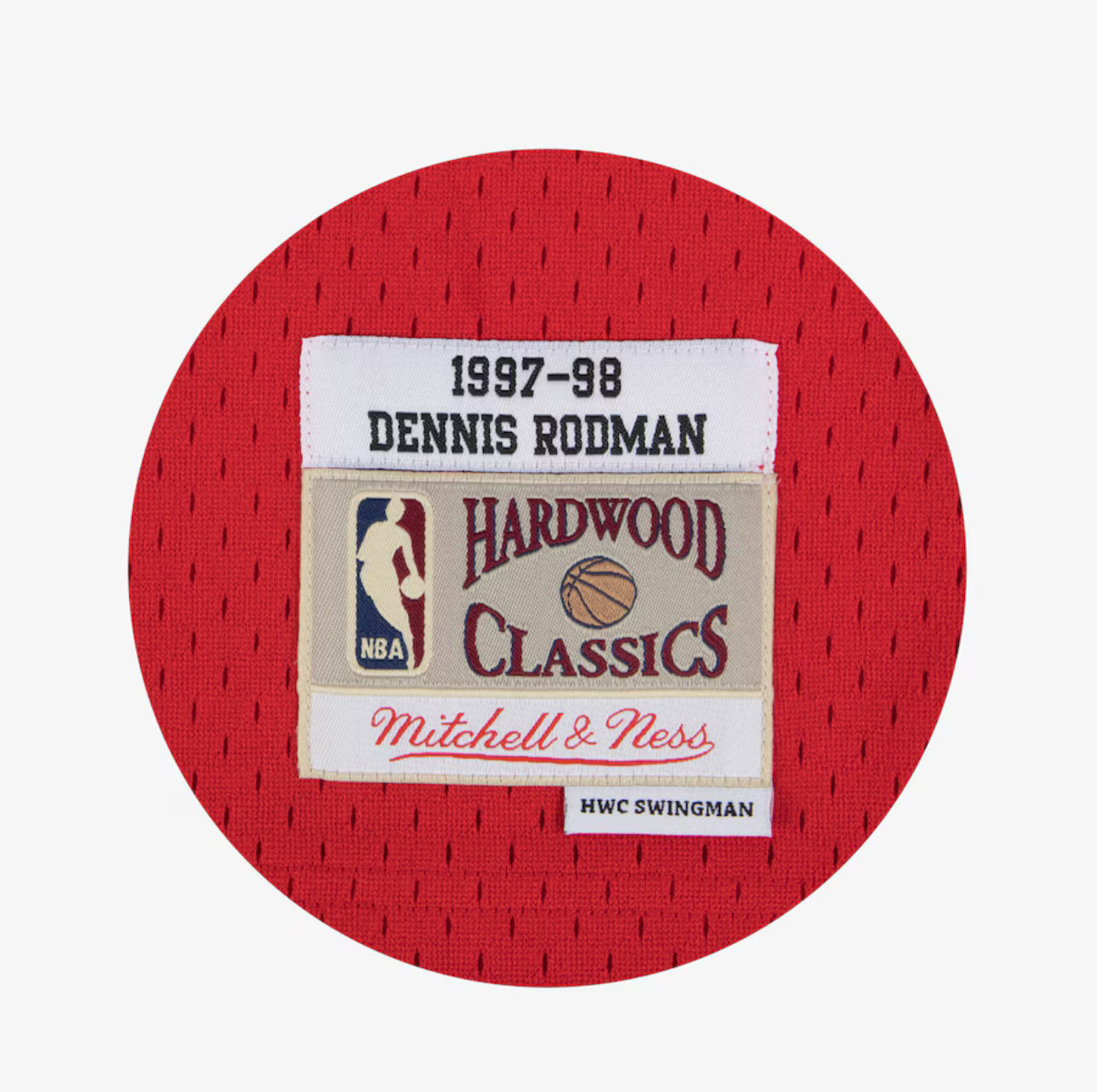 Men's Dennis Rodman Red Chicago Bulls 1997/98 Hardwood Classics Swingman Player Jersey