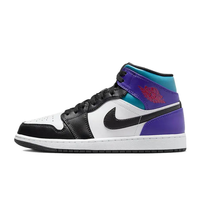 Jordan 1 Mid Teal Purple 