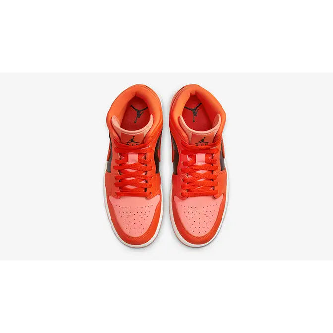 Jordan 1 Mid Orange Black