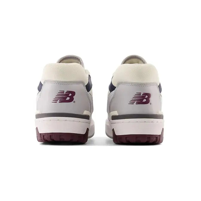New Balance 550 in Indigo White and Burgundy