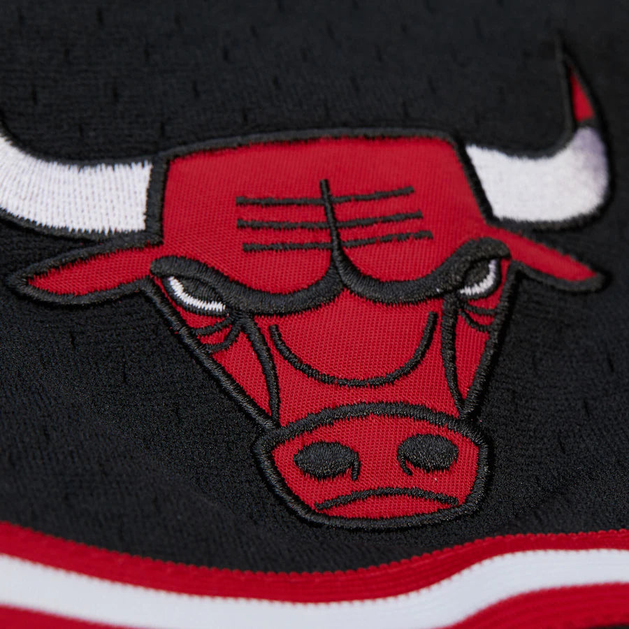 Men's Black Chicago Bulls On The Clock Full-Button Fashion Jersey