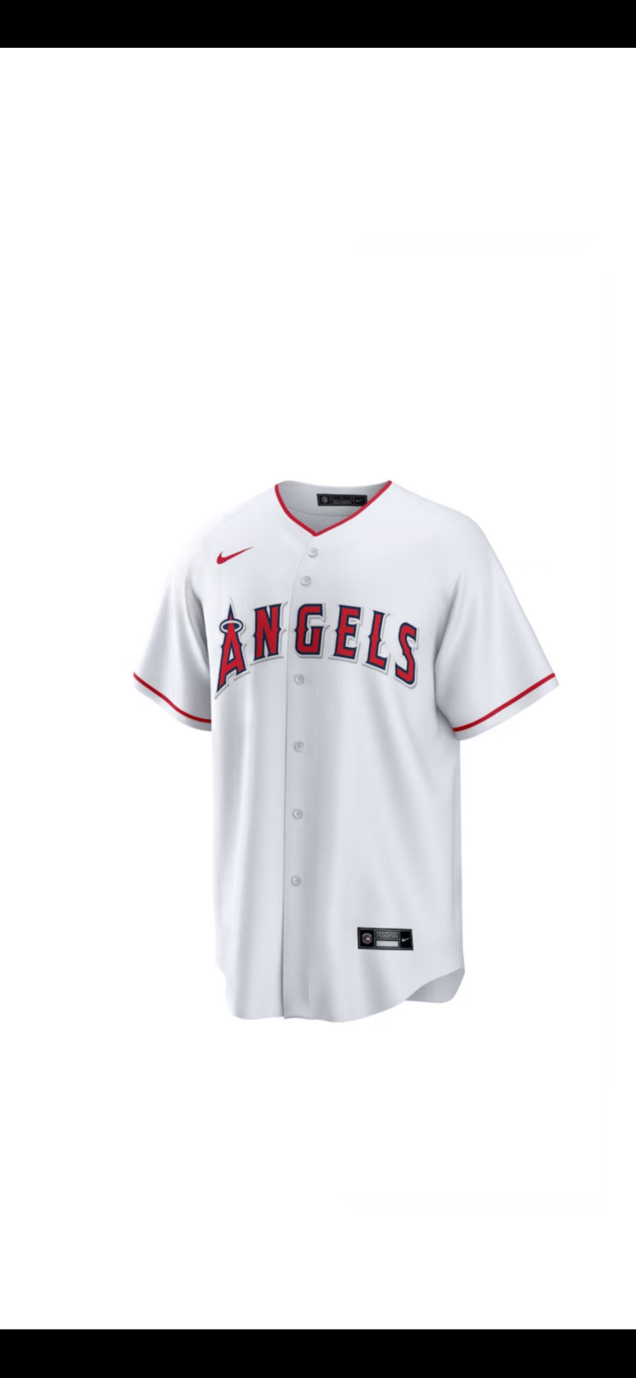 Men's Nike White Los Angeles Angels Home Team Jersey